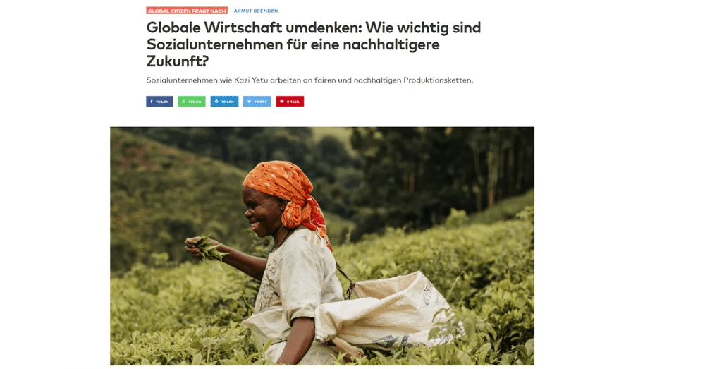 Global Citizen: Rethinking the global economy - Kazi Yetu