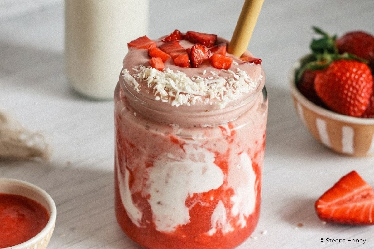 Seamoss Strawberry Glaze Skin Smoothie