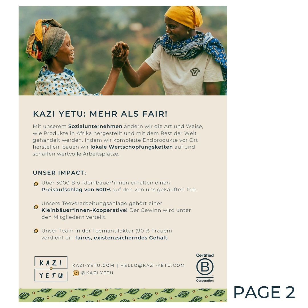 Flyer, DIN A5 (German only) - Kazi Yetu