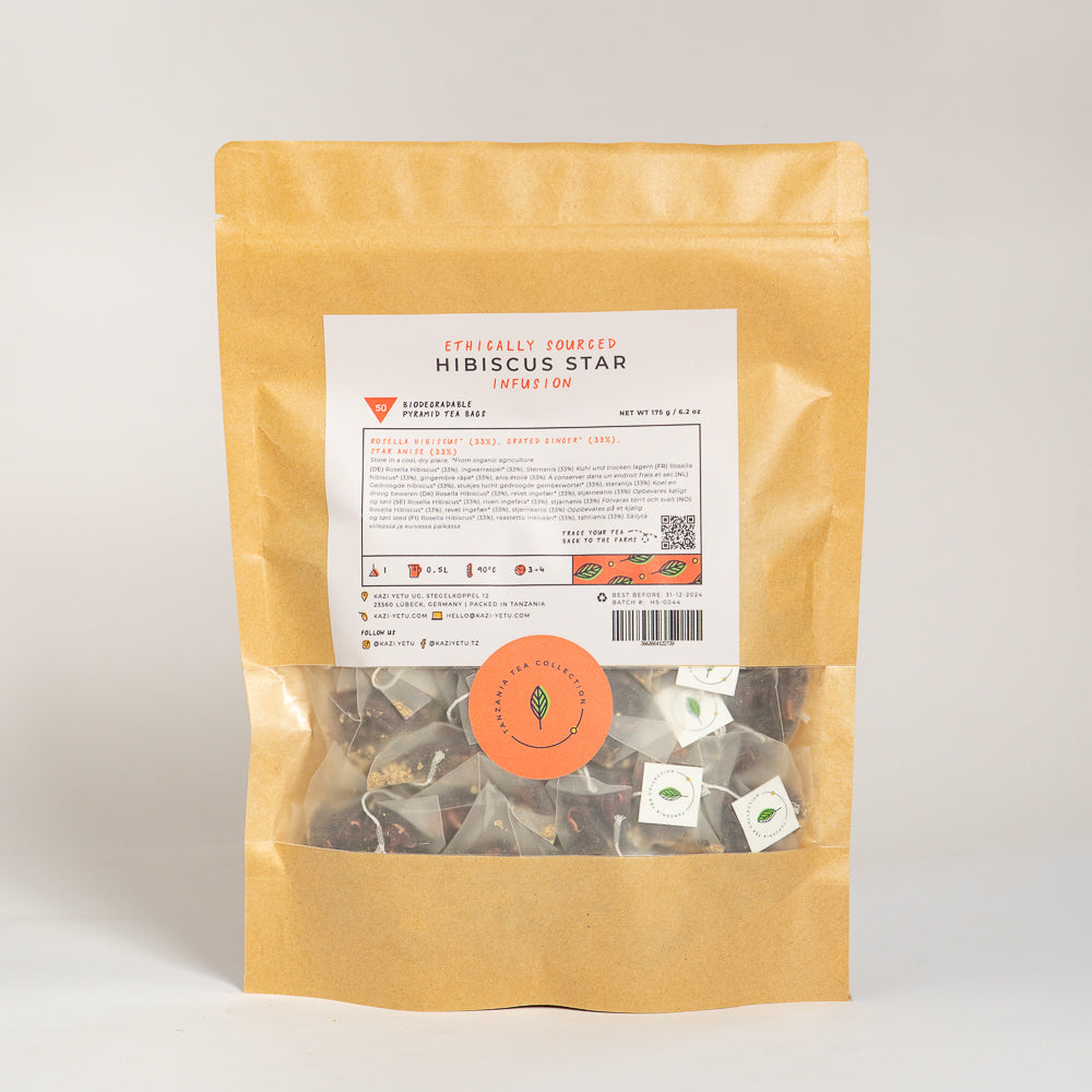 Product picture of handcrafted Hibiscus Star tea blend refill pack