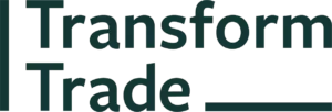 Logo of Transform Trade in dark green