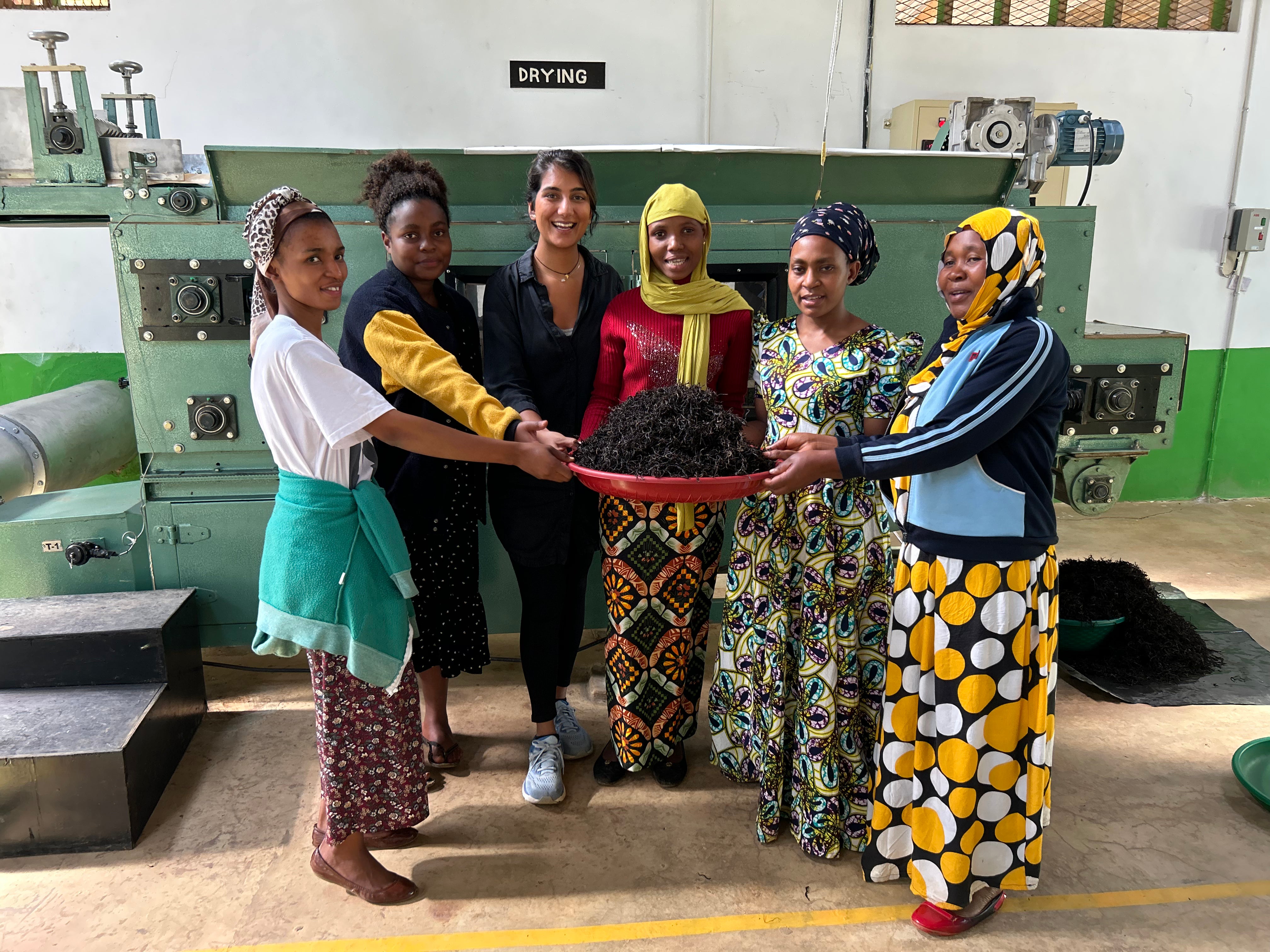 Female leadership team of cooperative owned Sakare tea factory