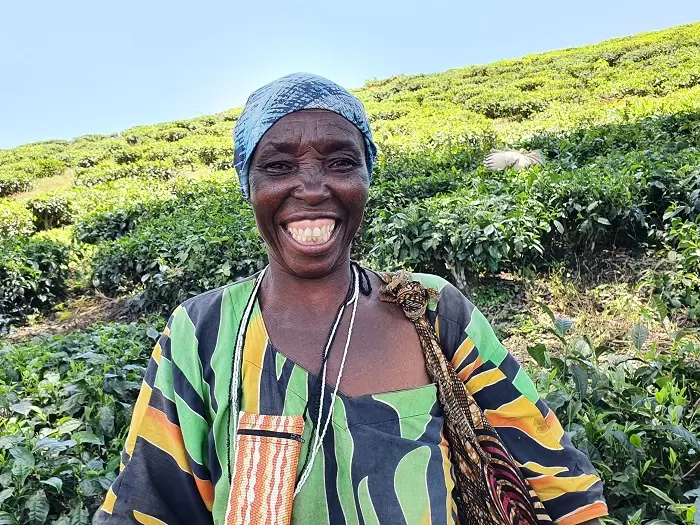 Portrait picture of small scale tea farmer Amina Omary